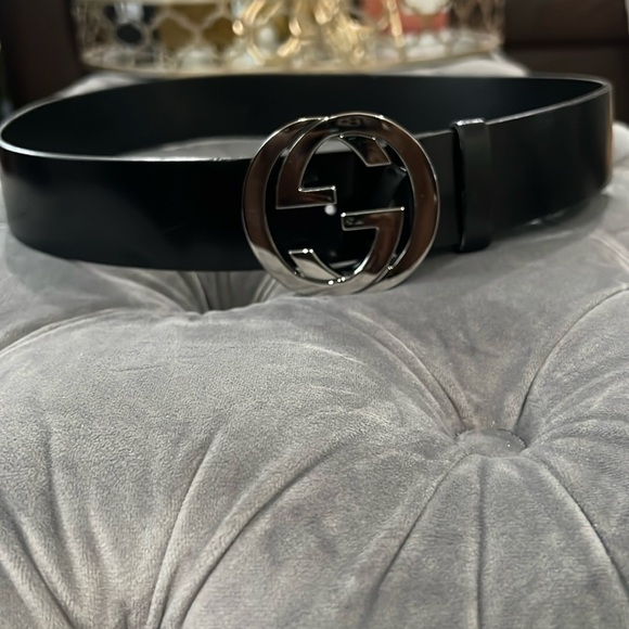 Gucci Double GG silver hardware belt - Picture 1 of 5